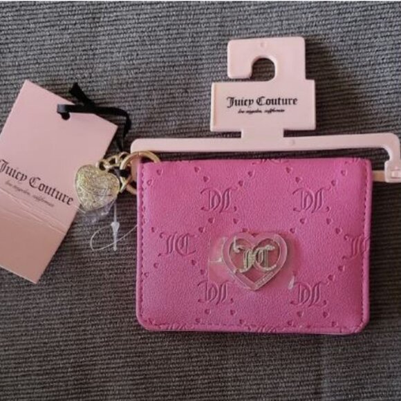 Juicy Couture NWT Pink Card Holder - Picture 1 of 5